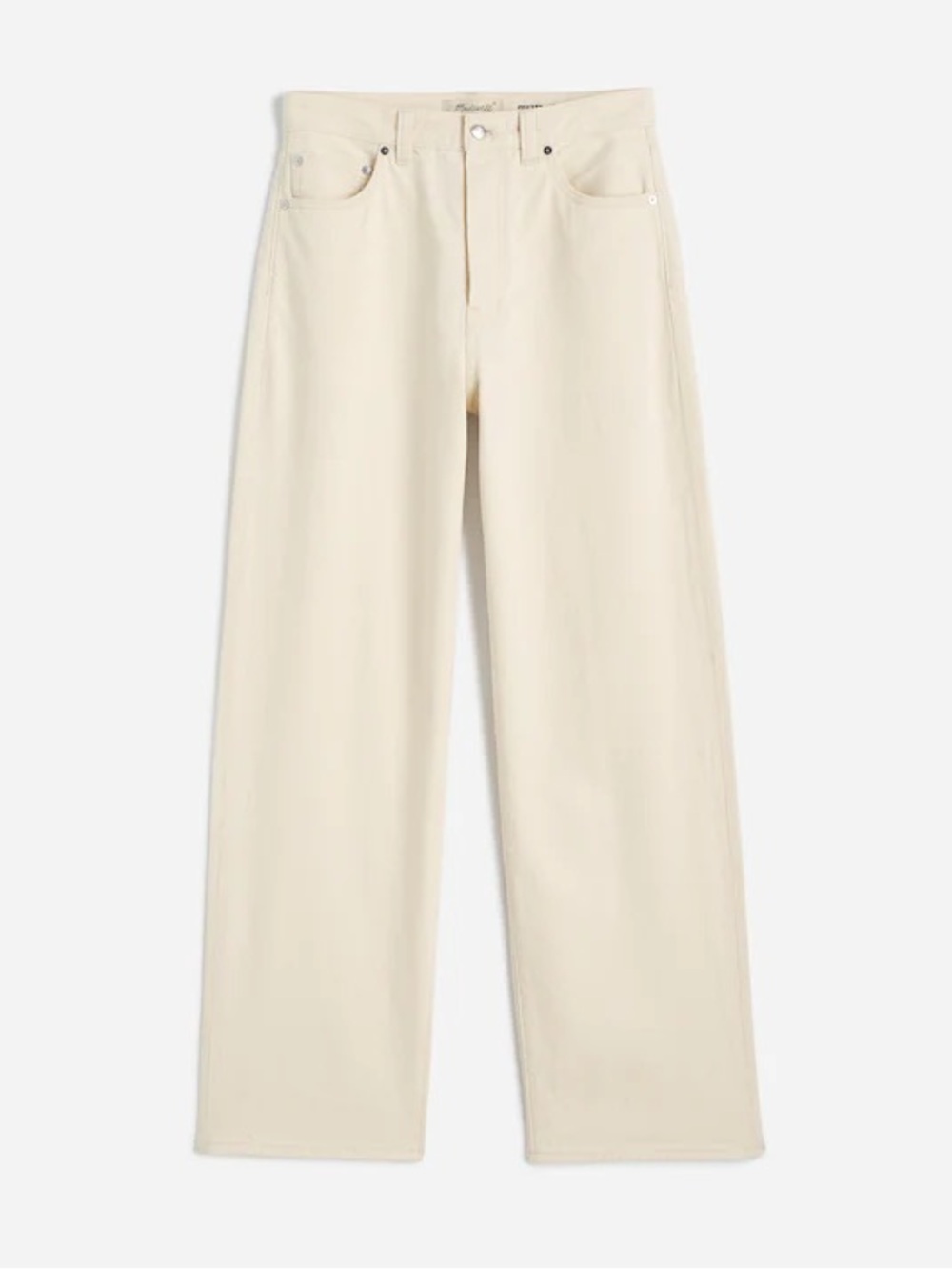 Nwt Madewell Men's The Wide-Leg Jean In Summer Denim Ecru Wash